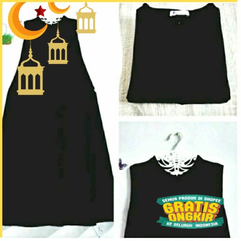 Inner dress katun jumbo big size over size busui busui non busui daleman gamis baju kutung lekbong t