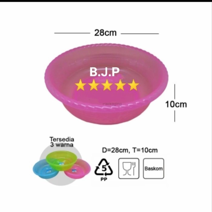 baskom plastik transparan KMP 14 / baskom sayur / baskom serbaguna