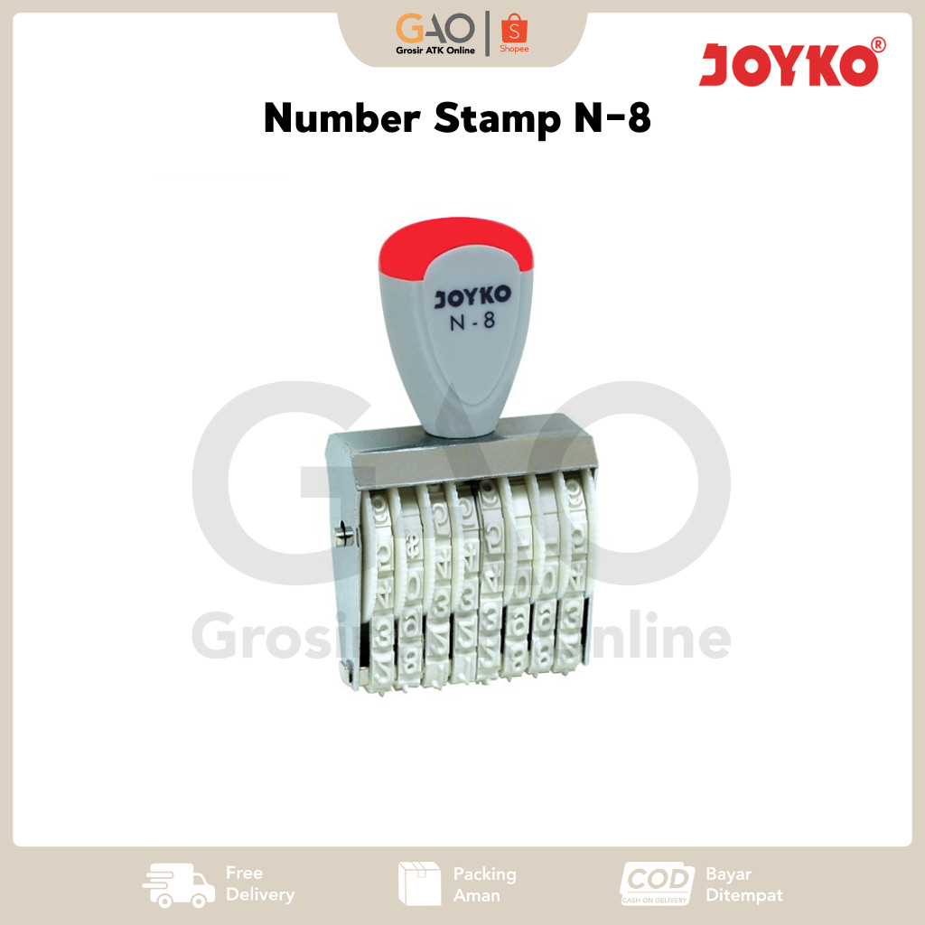 

Number Stamp N-8 Joyko Stempel Nomor Joyko N-8