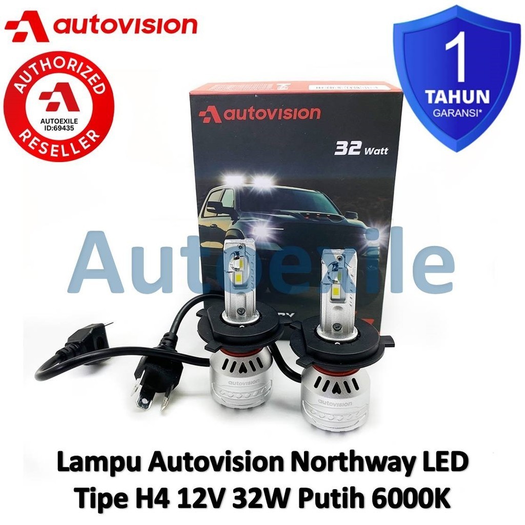 Autovision Northway LED H4 Putih 6000K Lampu Mobil