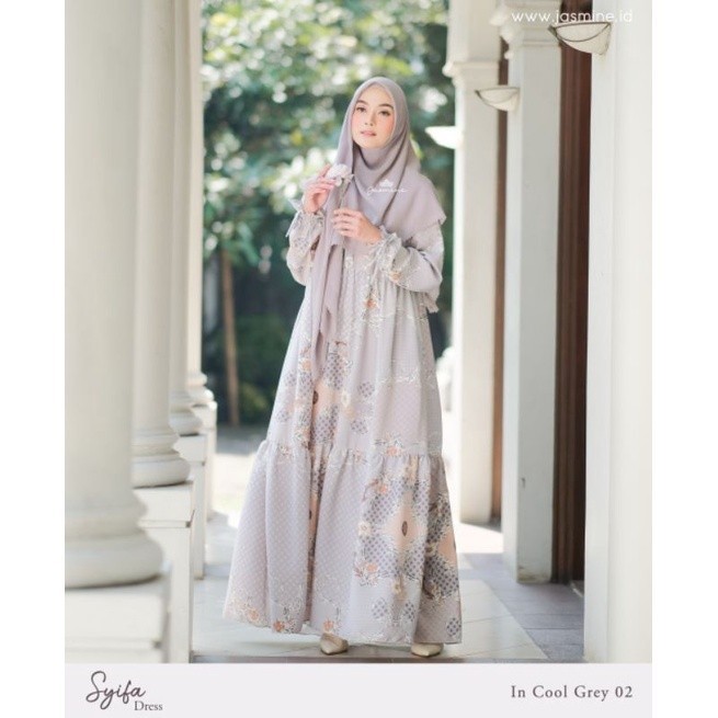 Syifa Dress by Jasmine Lidia hadiwinoto - Tropical peach, S