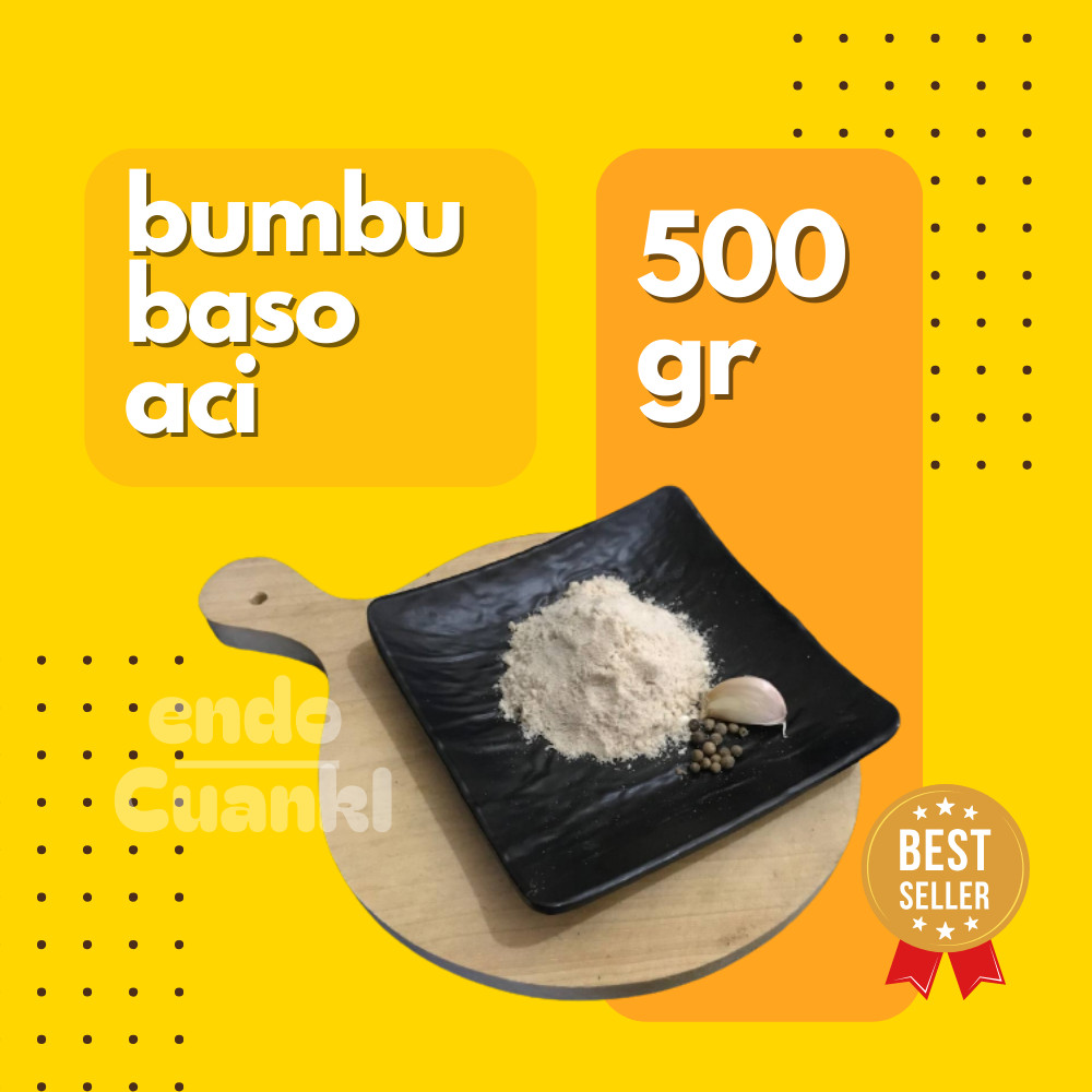 

500 Gr BUMBU BASO ACI bumbu penyedap racikan untuk baso aci atau cuanki instan dengan REMPAH Khas Dari ENDOSHOP