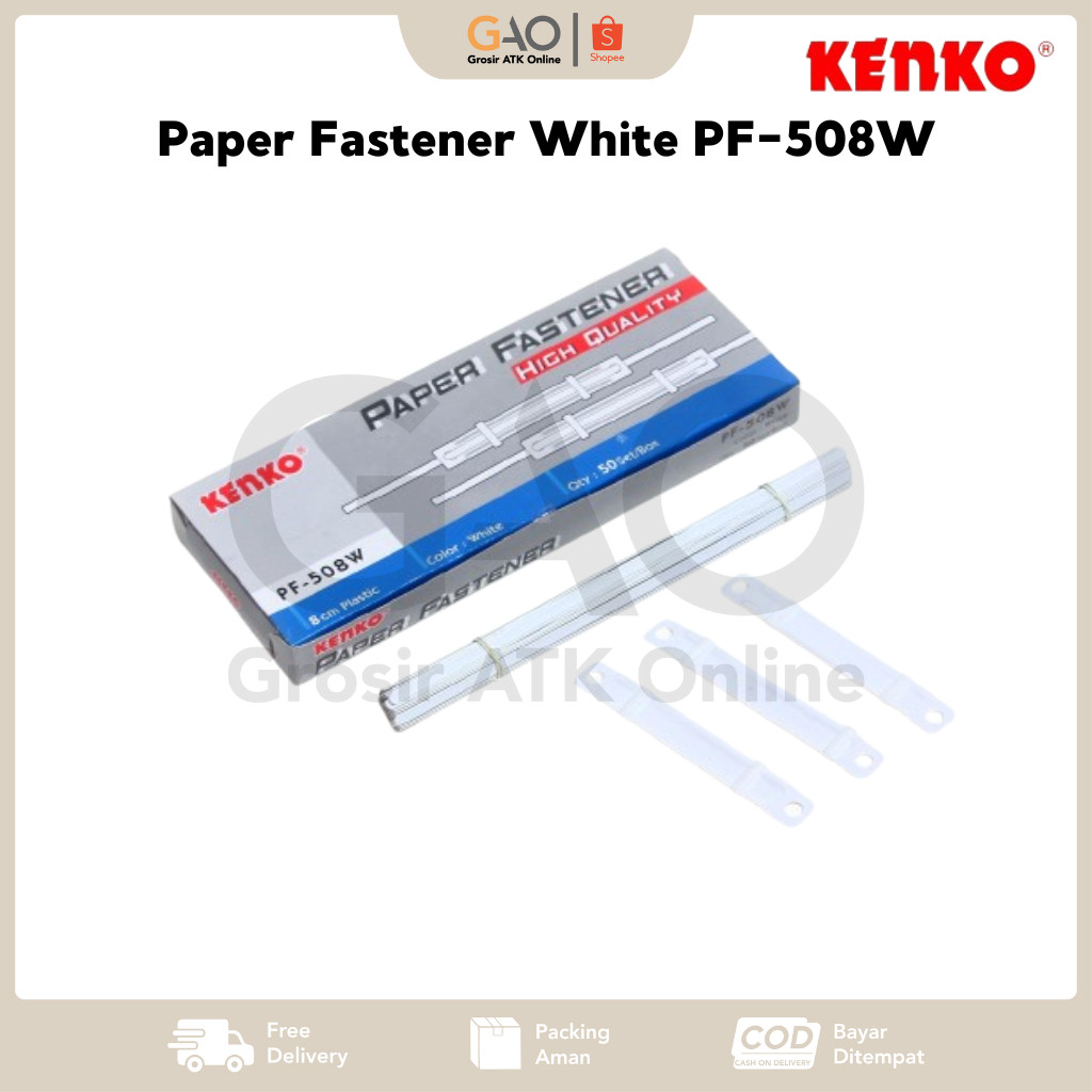 

Paper Fastener White Kenko PF-508W