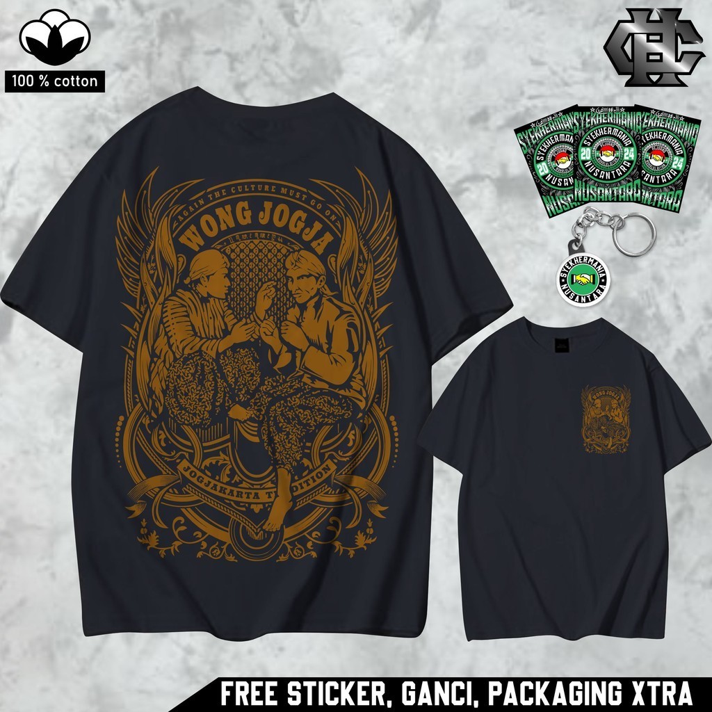 Kaos Viral Terbaru WONG JOGJA T-Shirt Kata Kata Bijak Jawa Kaos Nusantara Kaos Jawa Kaos Javanese As