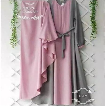 GAMIS SET KHIMAR SHAFIYA - Hitam