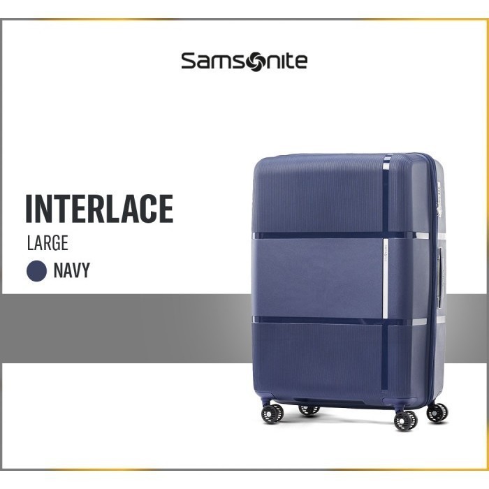 Samsonite Koper Hardcase Interlace Large 28 inch - Navy