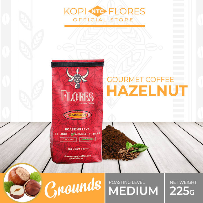 

[Coffee New] Flores Gourmet Coffee Hazelnut Blend 225g (Bubuk)