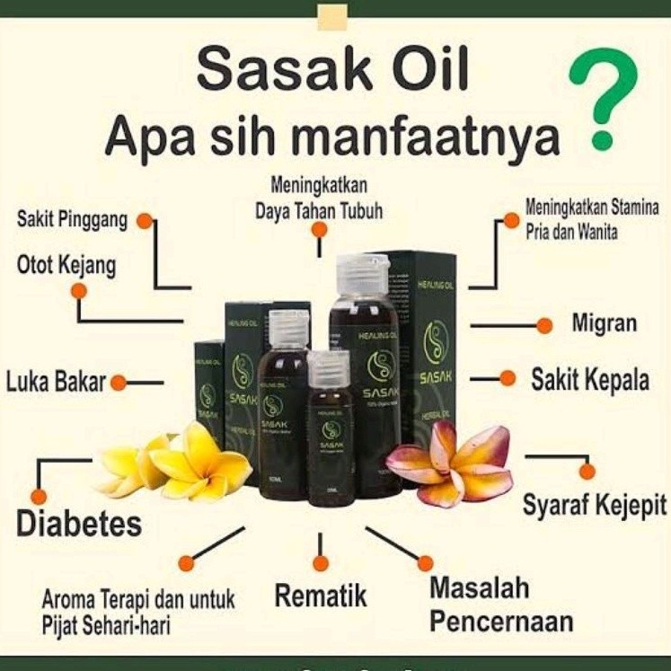 Sasak Herbal Oil Original 100%