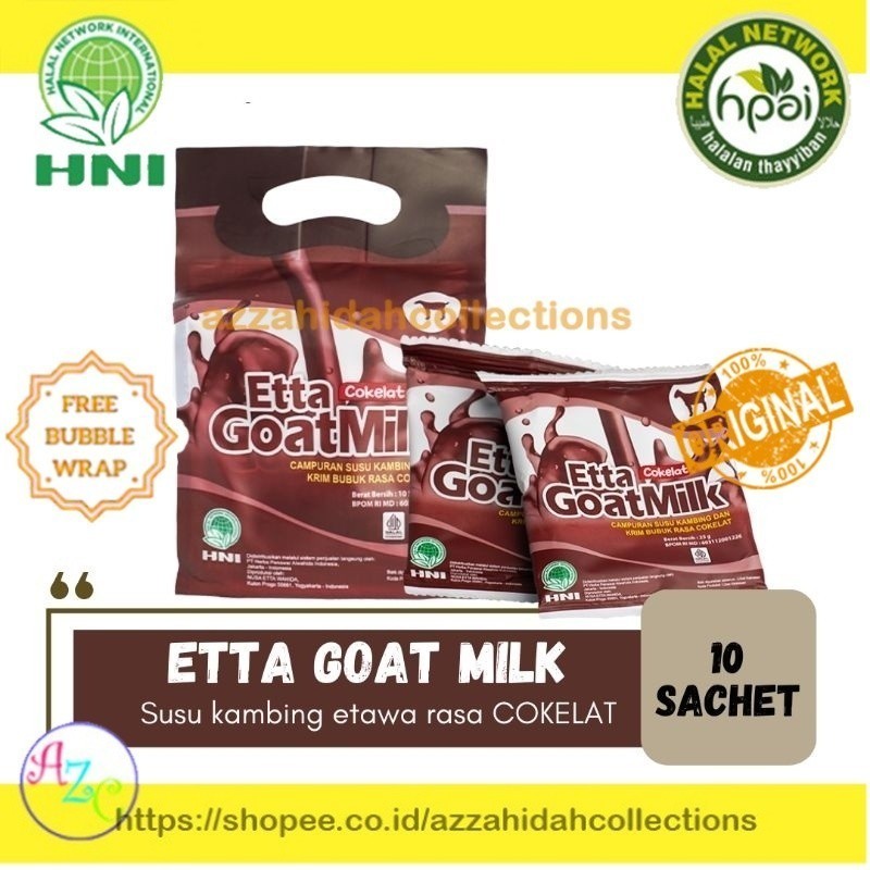 

Susu Kambing Ettawa rasa Cokelat - ETTA GOAT MILK COKELAT