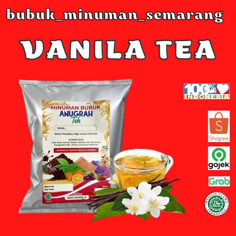 

Bubuk Minuman Vanila Tea Reguler 1kgGratis Ongkir & COD
