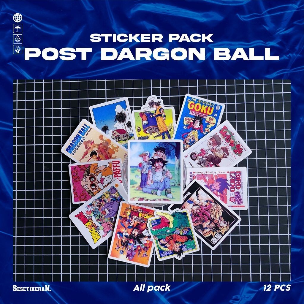 

COD✨ Sesetikeran Stiker Pack Anime Dragon Ball Poster Colorfull Keren Untuk Koper Laptop Skateboard
