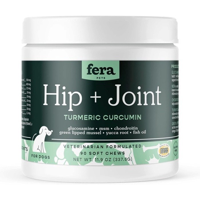 Fera Pets Hip Joint Support Turmeric Curcumin Vitamin Tulang Sendi Dog