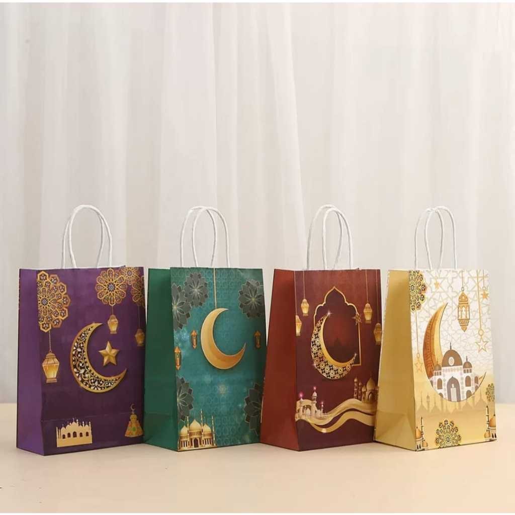 

388 - Paper Bag Tenteng Kantong Lebaran Idul Fitri kertas Ulang Tahun Souvenir Kantong Lucu