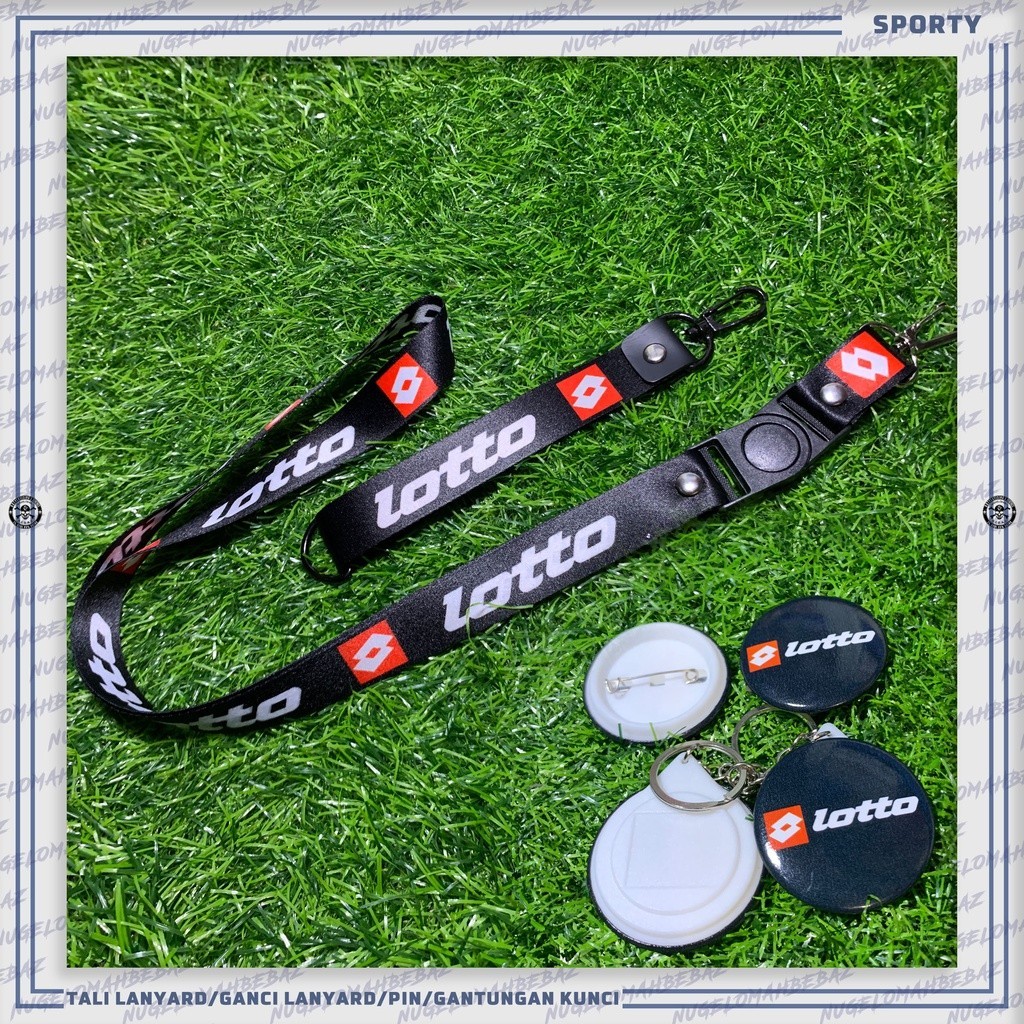 

TALI LANYARD/GANCI/PIN/GANTUNGAN KUNCI/HP - LOTTO