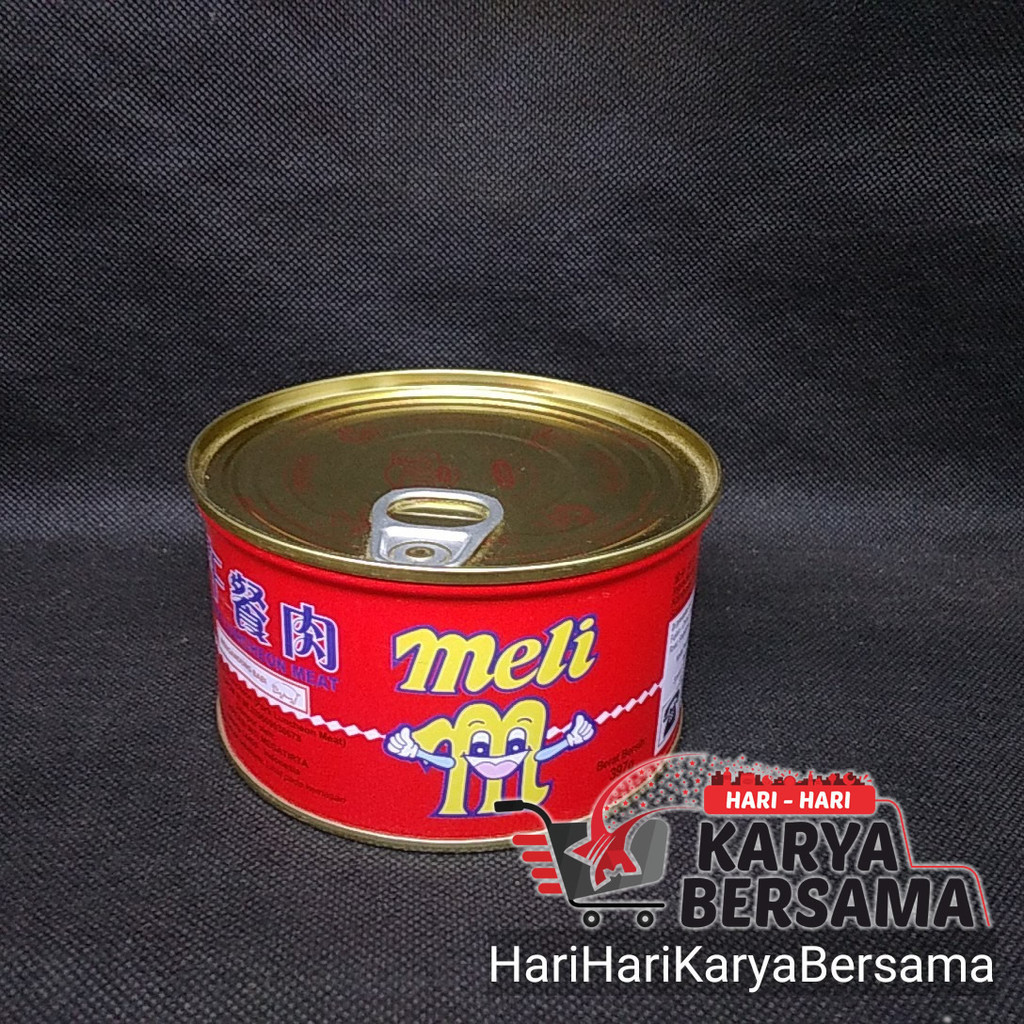 

MAKANAN KALENG DAGING BABI MELI BRAND PORK LUNCHEON MEAT 397GR NON HALAL