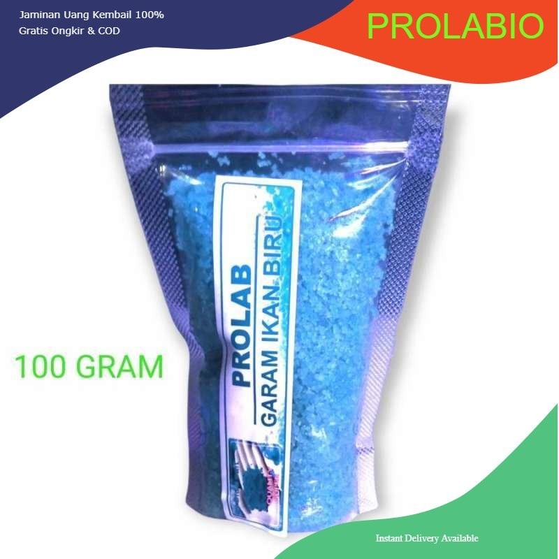 garam biru KECIL garam biru ikan/garam ikan 100gr/garam ikan cupang/obat ikan
