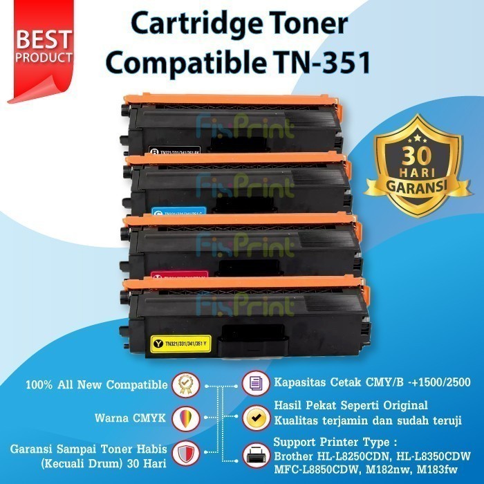 Cartridge Toner Compatible TN-351 TN351 Broth MFC-L8600CDW HL-L8250CDN MFC-L8850CDW