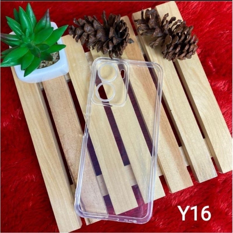 Case bening  VIVO Y16   Casing silikon airbag space bening clear  Putih transparan