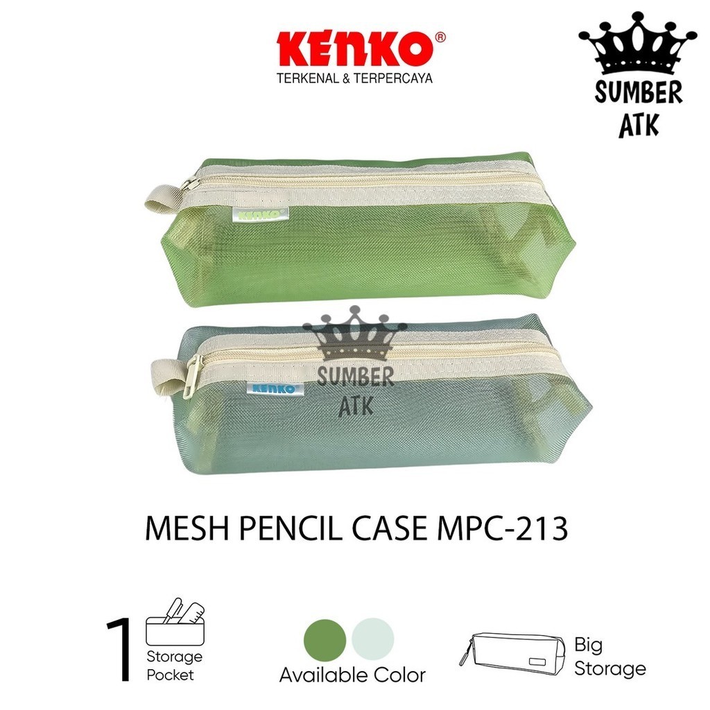 

MESH Pencil Case MPC-213 KENKO Kotak Tempat Pensil