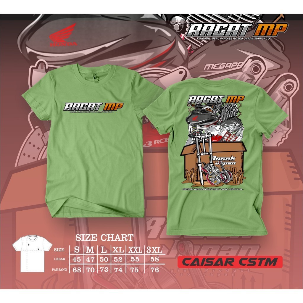 Baju Kaos Honda Ragat mp  megapro  Gank   Lama Herek Herex Distro Original