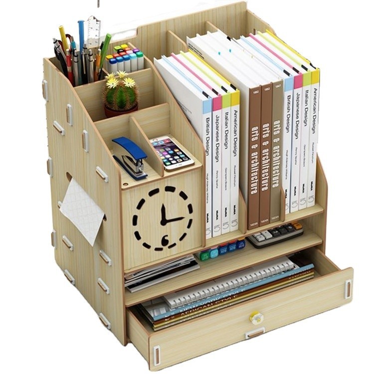 

Tonsmile Amazon OEM Cherry Antik Elastis Kayu Alat Tulis Kantor A4 Kertas Tray