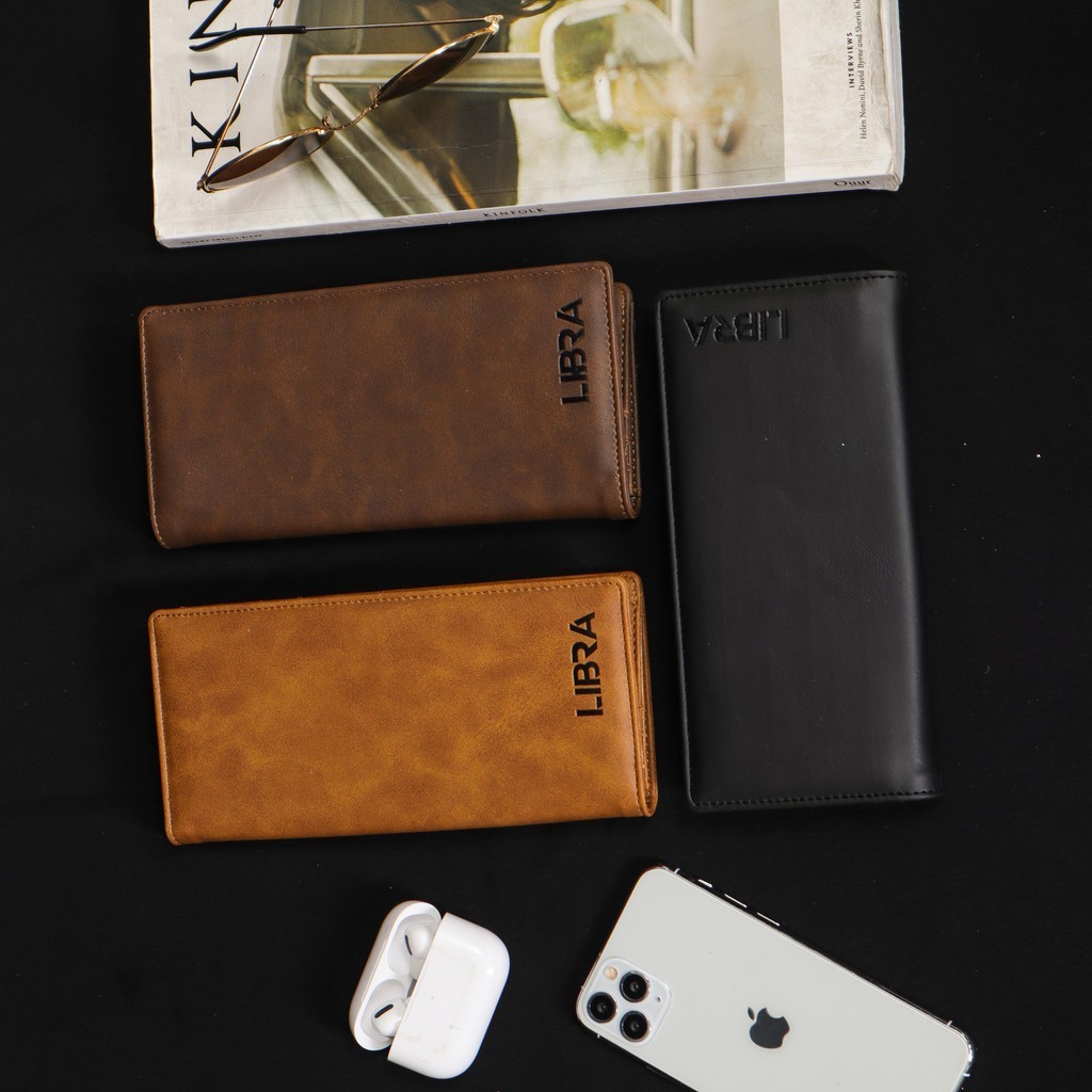 Dompet Panjang Pria Merk Delibra/Dompet Panjang Kulit Pria Original/Dompet Kulit Hitam Pria