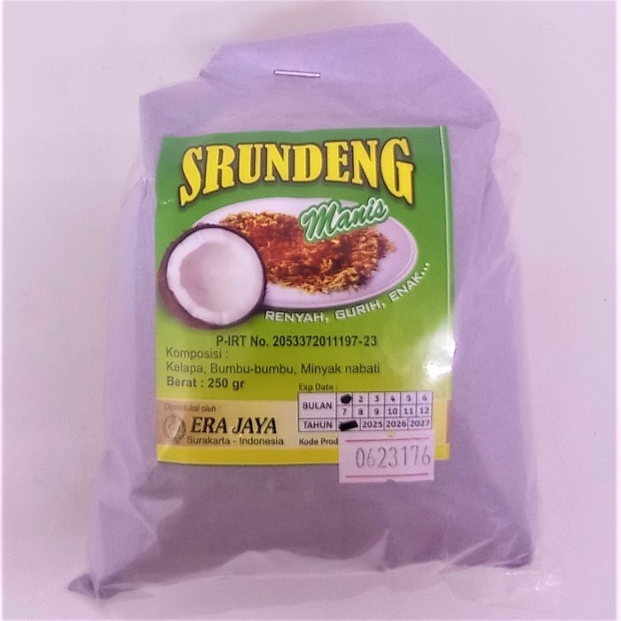 

Serundeng Kelapa solo manis pedas Era Jaya - Manis CL01