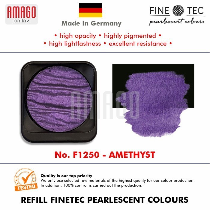 

FINETEC - Pearlescent Watercolour - F1250 Amethyst - Round 30mm