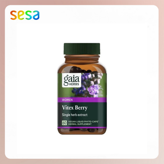 GAIA HERBS Vitex Berry 60 Caps - Suplemen Vitamin Kesehatan