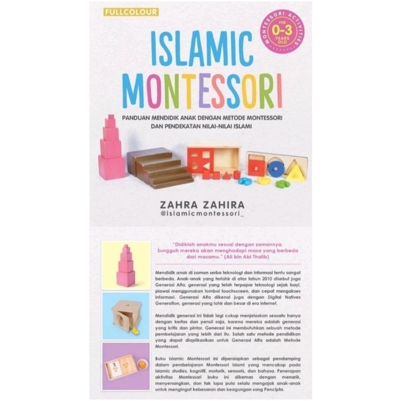 

[EB-1166] lsIamic Montessori O-3 Tahun: Panduan Mendidik Anak dengan Metode Montessori dan Pendekatan Nilai-Nilai Islami - PDF