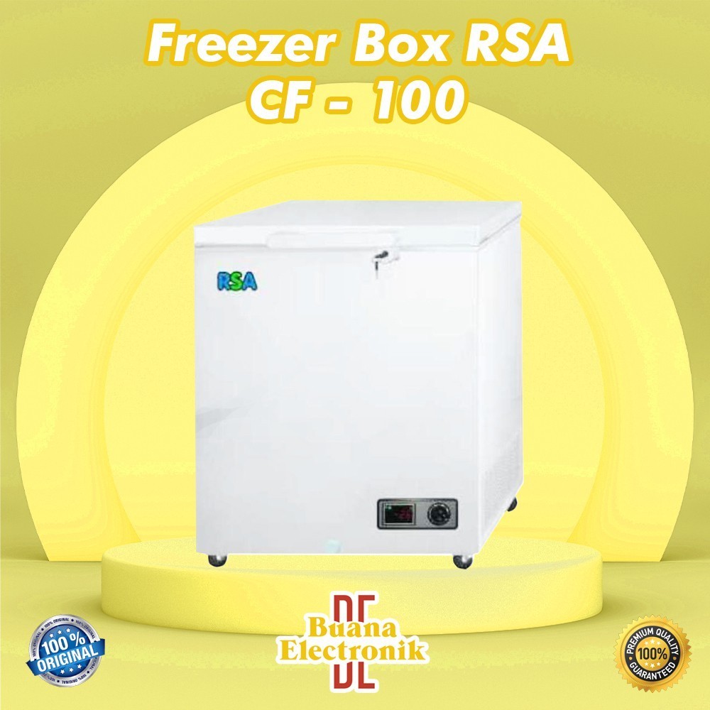 RSA CF-100 Chest Frezeer Lemari Pendingin Freezer Box 100 Liter ORIGINAL