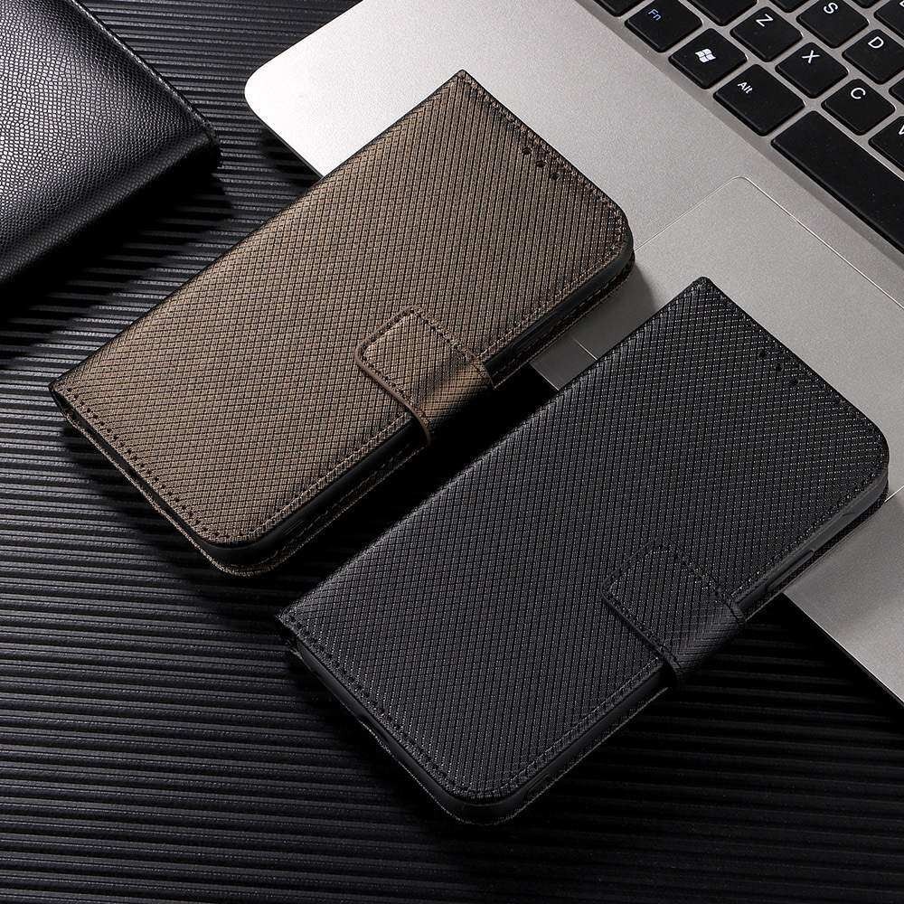 For LG V60 ThinQ Case Diamond Pattern Card Slot Soft Silicone External Leather Support Function Flip