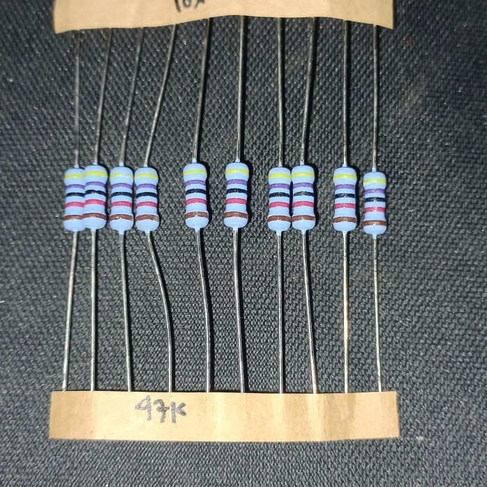 resistor 47k 1 watt original japan 1w 47 k kilo 1watt 47kilo metalfilm F Fajar elektro 2