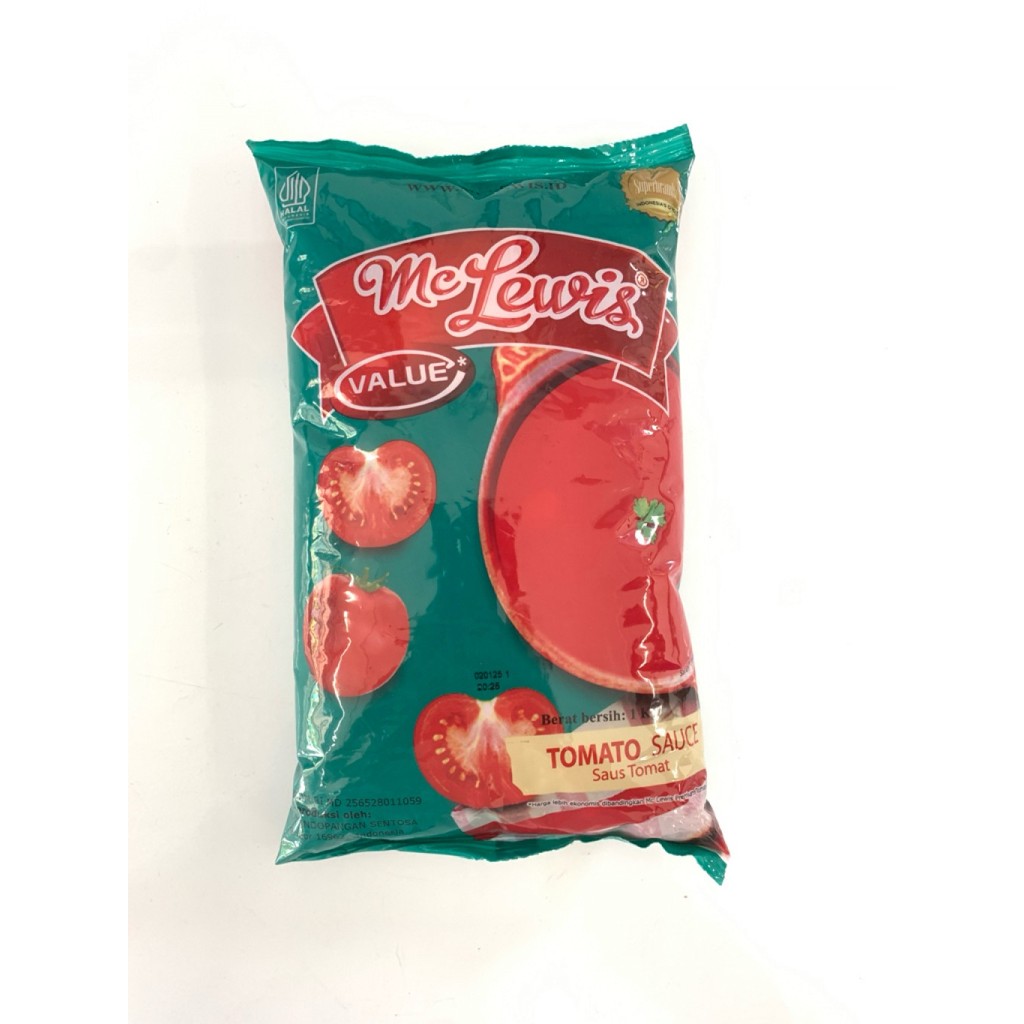 

Mc Lewis Tomato Ketchup Pouch 1kg Saos Tomat