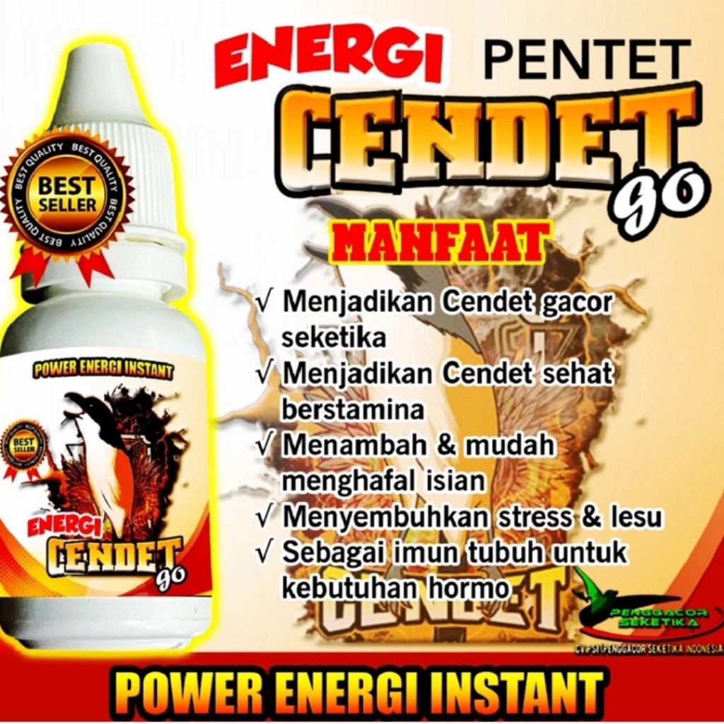 Energi Cendet Go vitamin penggacor burung burung pentet cendet