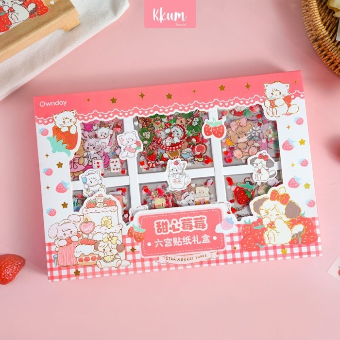 

Sticker Momo 1 Box 6 Kotak Hadiah Pita Lucu Kartun Handbook / Sticker Warna Lucu Anak Perempuan Untuk Notebook Dan Buku Tulis Sekolah / Mikko Kekasih Berry Berry - Red