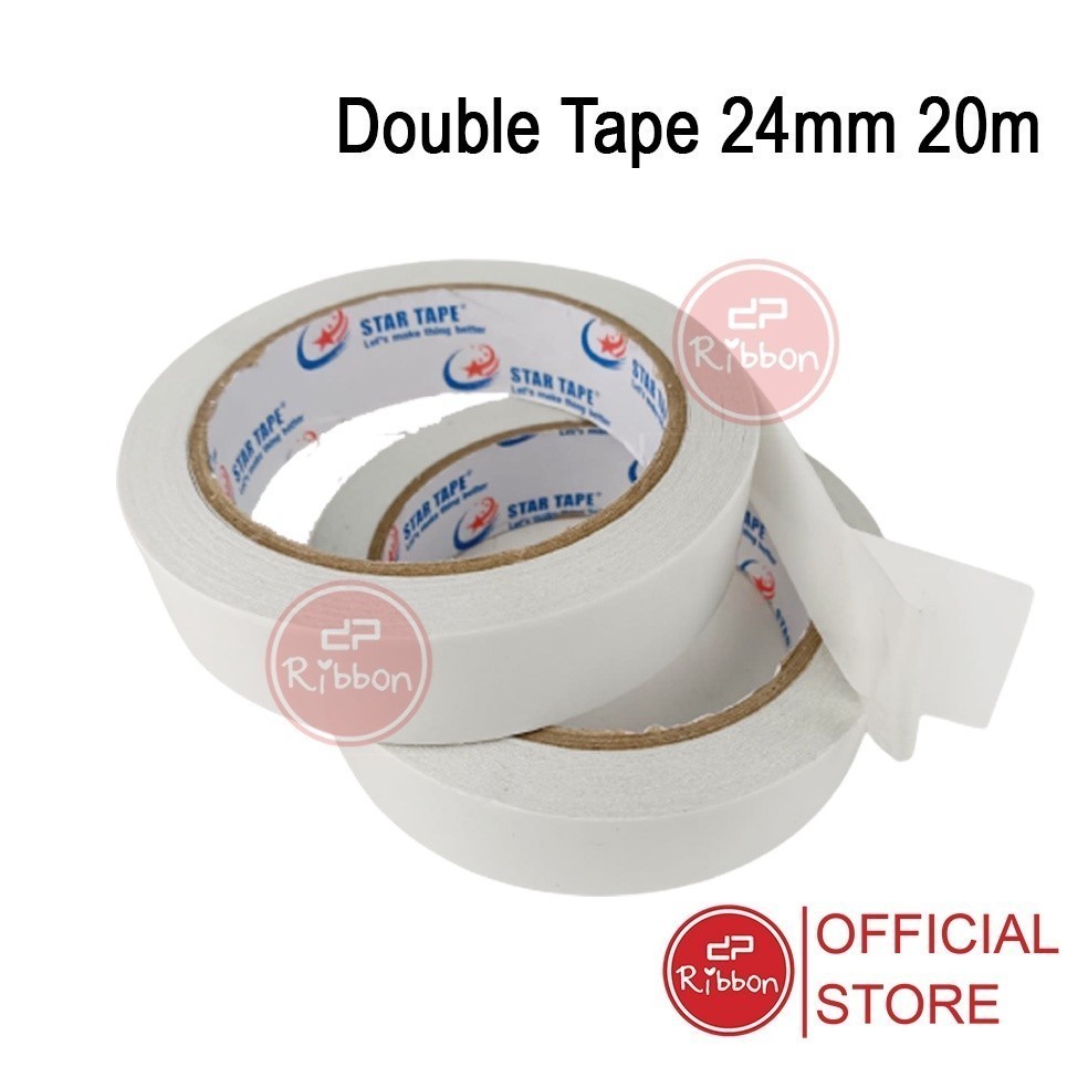 

Double Tape 24mm 20m Isolasi Bolak Balik STAR TAPE Selotip Murah