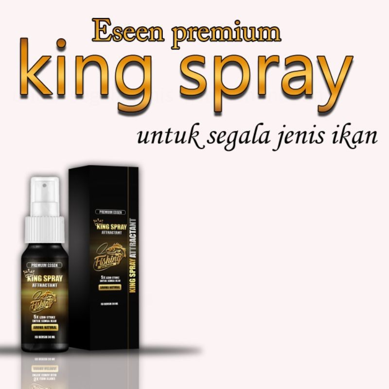 Essen Super oplosan king spray attractant RS31 untuk semua jenis ikan laut kolam Galatama nila mas