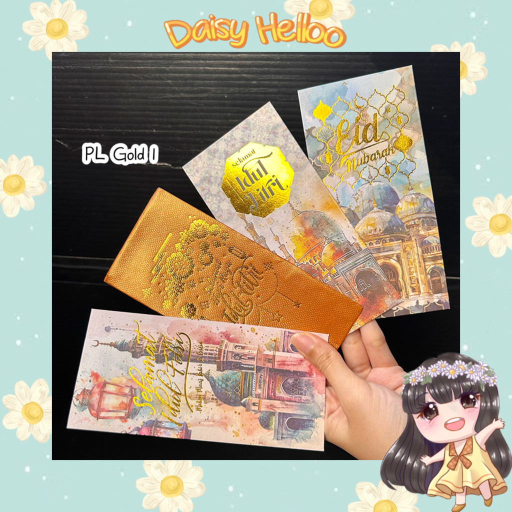 

PLGOLD Amplop Lebaran 2025 isi 8 pcs Ukuran L Paper Tebal Premium Mewah Gold Silver Idul Fitri Islamic Animal Aesthetic Hari Raya Eid Mubarak Ramadhan Uang Thr Anak Muslim Atk Banjar Banjarmasin Bjm DaisyHelloo
