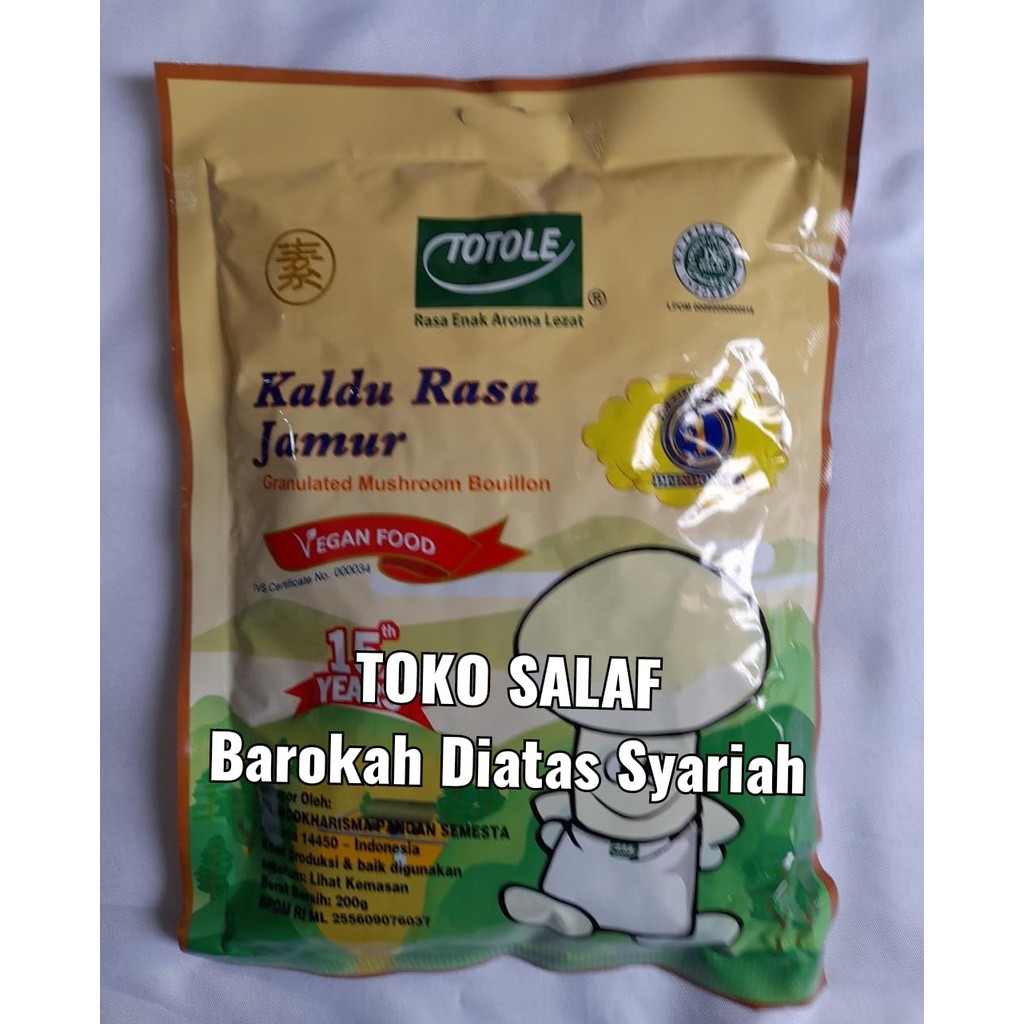 

Kaldu Jamur TOTOLE 400 gr Vegan Food Mushroom Bouillon