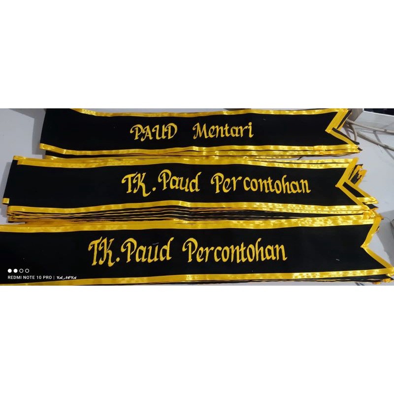 selempang wisuda TK/selempangwisudaanak/selempang wisuda bordir/ Selempang Wisuda