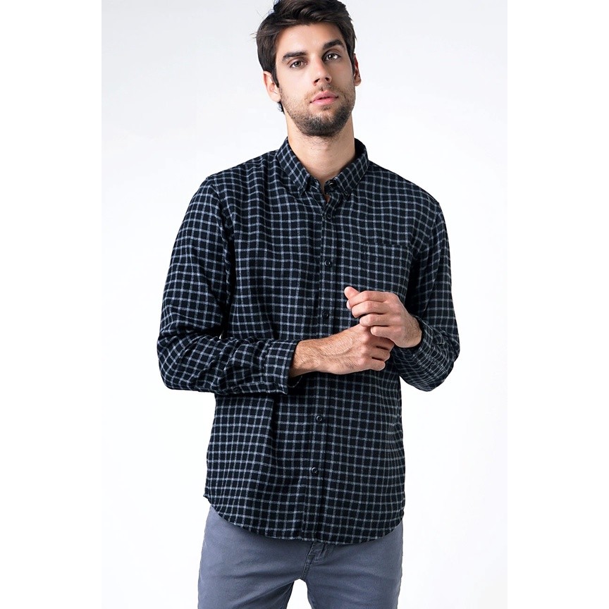 Bombboogie - Kemeja Pria Regular Flanel Sins 24806B5BG