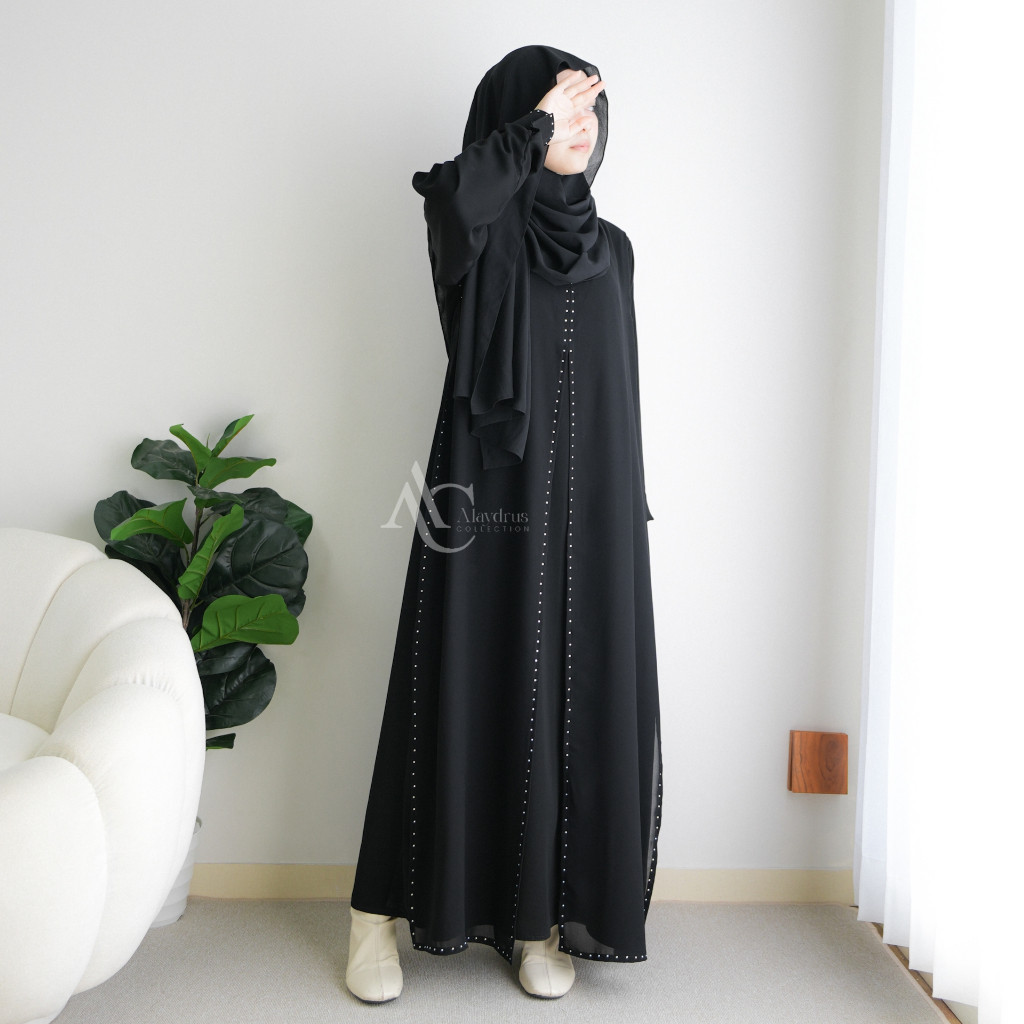 YN23WR Alaydrus Collection Abaya Turkey Maxi Dress Arab Saudi Gamis Syari Muslimah India Wanita 188