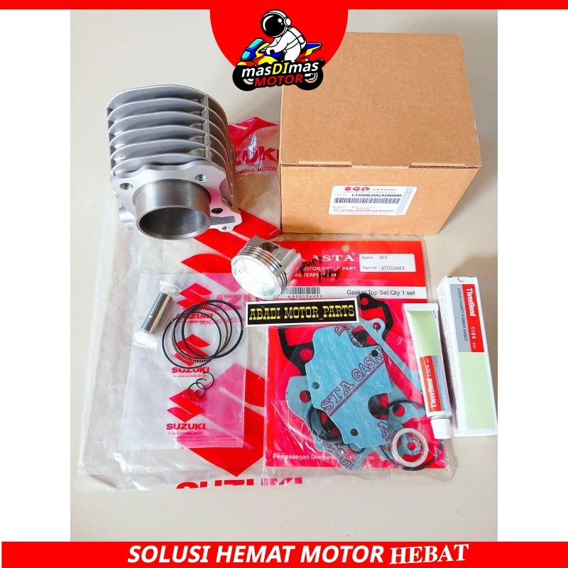 BLOK SEHER KOMPLIT+PISTON KIT SUZUKI NEX/NEX 2/ADRESS/LEST