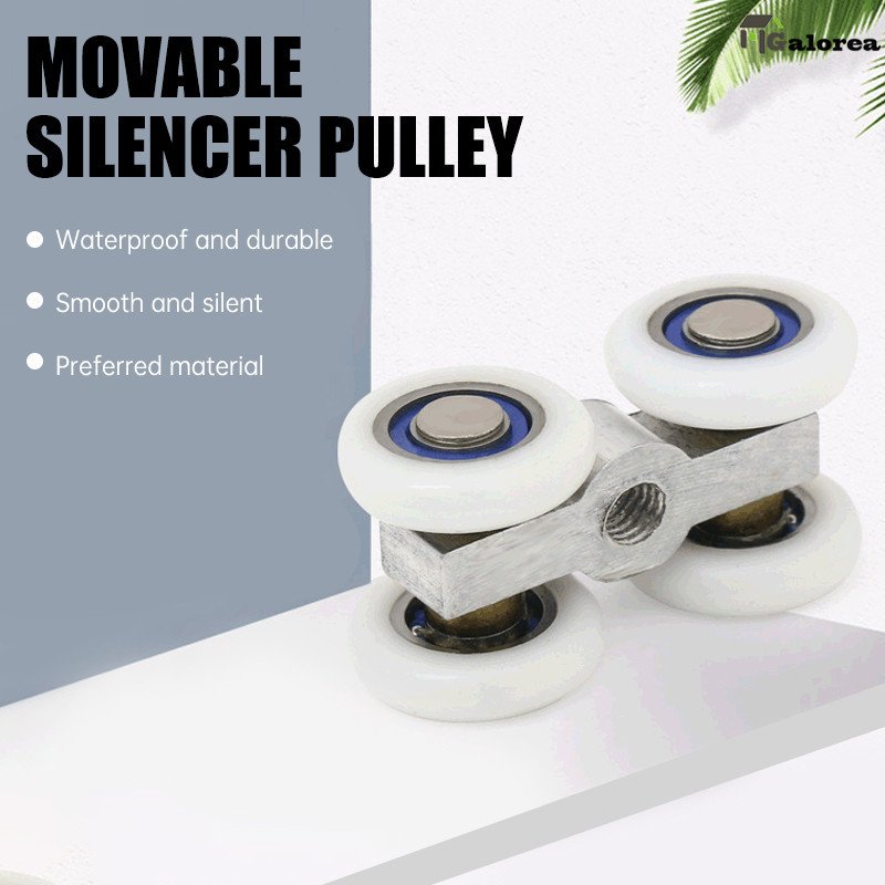 Galorea Roda Pintu Geser Kamar Mandi Pintu Kaca Jendela Pintu Geser Katrol Halus Tahan Aus