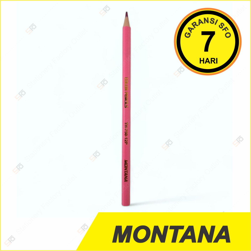 

Alat Tulis Murah Pensil Warna Montana Satuan - Light Pink - Merah Muda - SFO Semarang Official