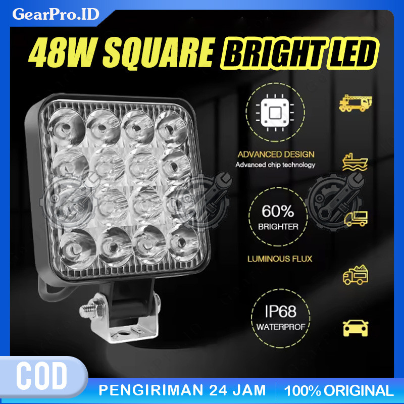 【COD】Lampu Tembak LED Mobil 12V/24V Super Terang - Sorot Panjang Offroad 4x4 Truk Jeep | Lampu Bar L