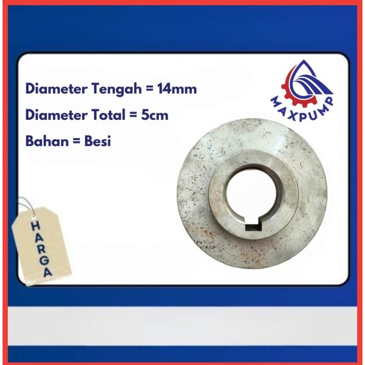 Puli / Pully / Pulley Dinamo Kompresor Angin A1 5” 7” 8” -14mm, 16mm, 19mm, 24mm, 28mm Pully Mesin d