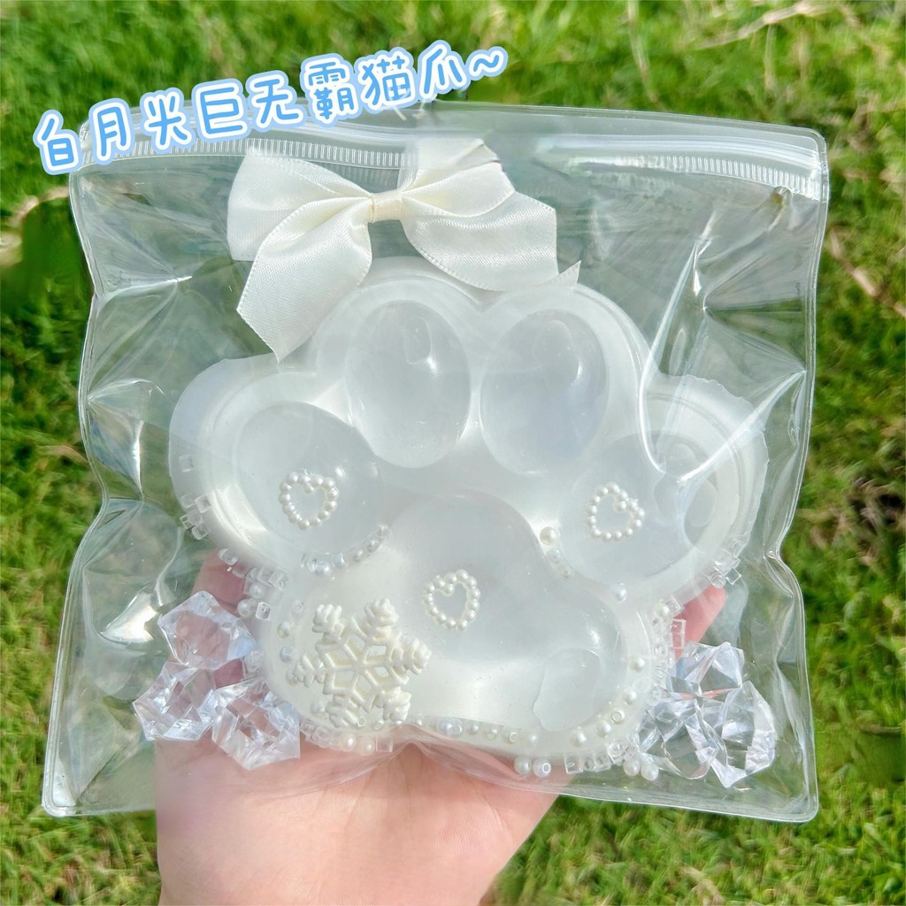 Taba Giant Paw Squishy for Kid Adult Big Cute Furry Cat Paw Mochi Squishy Sticky Sensory Fun Toy Str