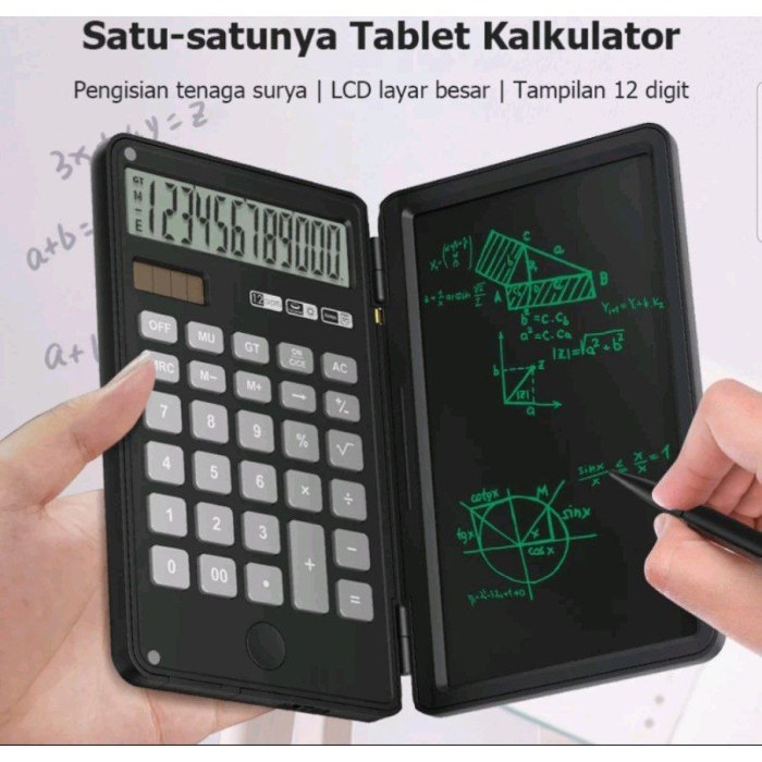 

Kalkulator Ilmiah terlipat dengan tablet tulis digital drawing Pad IP